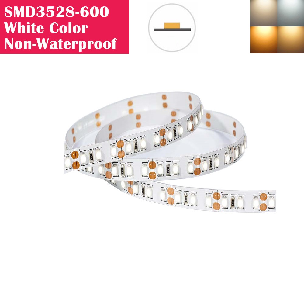 5 Meters SMD3528/SMD2835 (0.1W) Non-waterproof 600LEDs Flexible LED Strip Lights